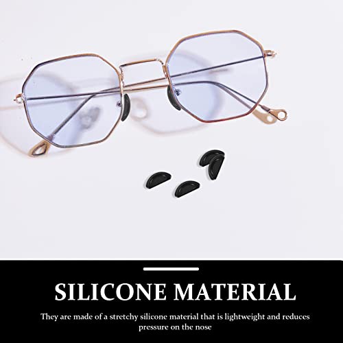 Healifty 15 pares de óculos que não deslizam as almofadas de nariz suportes de silicone óculos