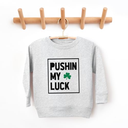 Bump and Beyond Designs Toddler St. Patrick's Day Shirt, Pushin My Luck Sweatshirt2