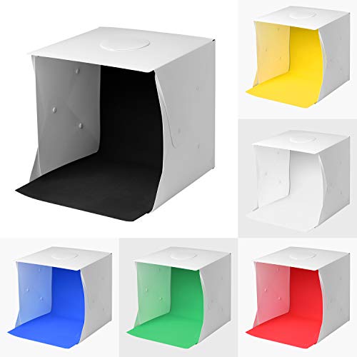 Tragbares Schießzelt 40 cm Photo Studio tragbar LightBox Photo Studio mit Hintergrund 6 Stück – Bild 7