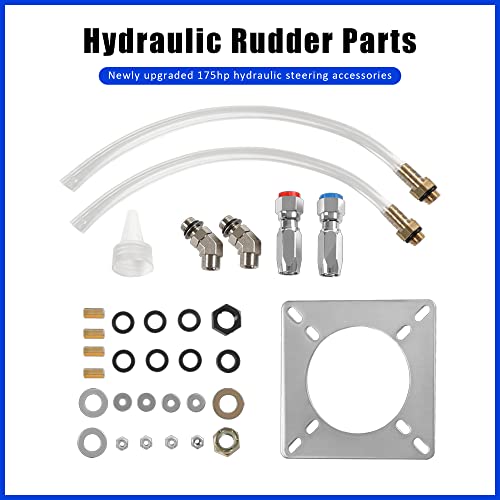 Bbh New Marine Boat 200Hp Hydraulic Outboard Steering System Kit With Steering Wheel,Hydraulic Cylinder, Helm Pump And Tubing #TOP5