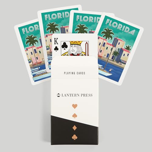Lantern Press naipes póker tamaño estándar 52 cartas miniatura 6