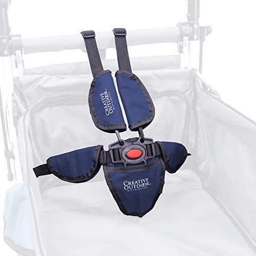 Creative Outdoor Push Pull Collapsible Folding Wagon | Titanium Series Plus | Beach Park Garden & Tailgate Navy Blue With Canopy #TOP6