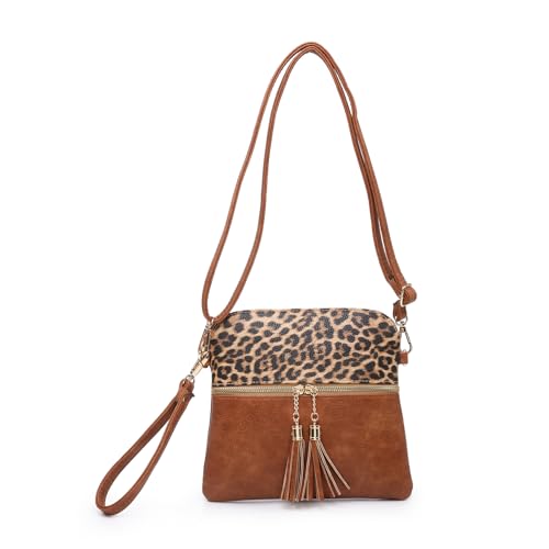 Nude Cheetah Saddle Bag by Jen & Co