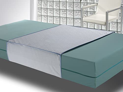 PACK 2 Unidades de Empapadores Luna Superabsorbentes 4 Capas Alta Resistencia 90X75 cm. Impermeable - Sanitario - Incontinencia - Lavable y Reutilizable -Cambiar sin deshacer la cama - Alas ajustables