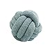Nicole Knupfer Knot - Almohada de simplicidad nórdica, creatividad, nudos, cojín para bebé, cama, cama, juguete, cojín de nudo (gris oscuro, 35 cm)