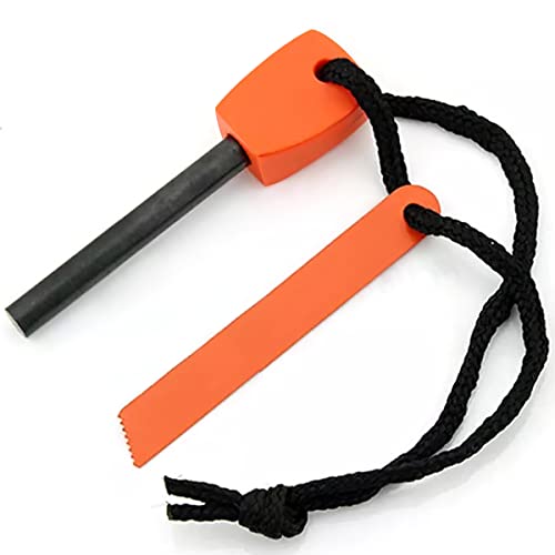 Prep-Right Survival - Mini Alloy Ferrocerium Flint Fire Starter, Thick Waterproof Fire Steel Magnesium Camping Tool for Survival Kits, Hiking, Backpacking, and Emergency Situations - 3 Pack