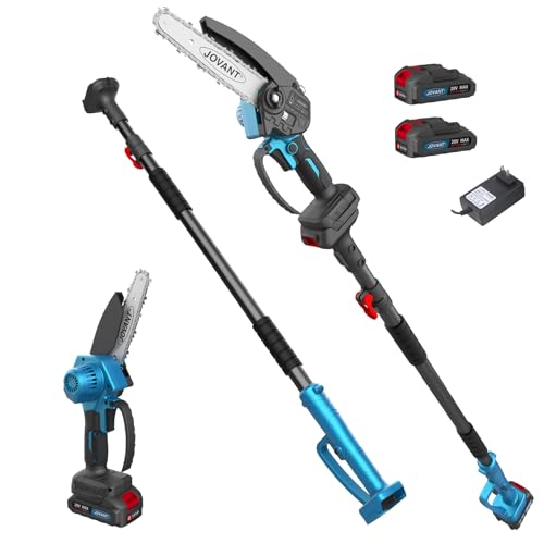 Jovant 6 Inch Electric Pole Saws 2-in-1 Cordless Mini Chainsaw