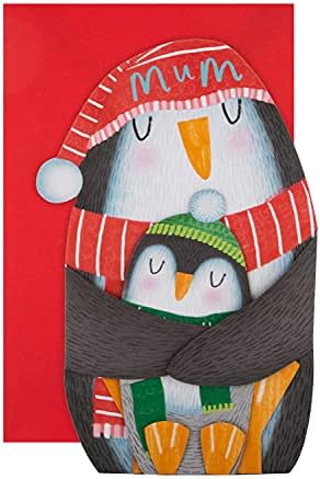 Hallmark Christmas Pop-Up Penguin Card for Mum - Two card set