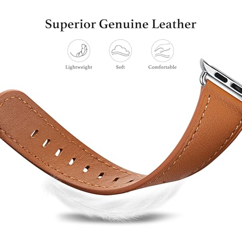 WFEAGL Leather Band Compatible with Apple Watch Strap iWatch Bracelet Soft by WFEAGL - Used condition - Image 5