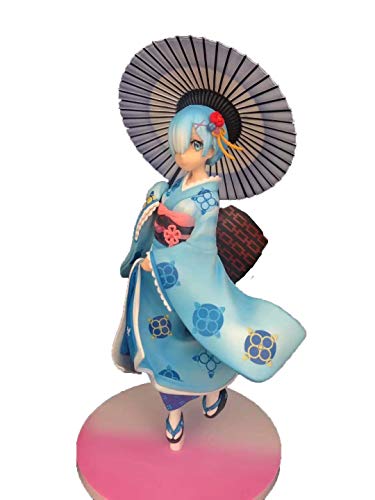 World from Zero Rem Ram re Zero Kimono Anime Modelo PVC alrededor de 22 cm