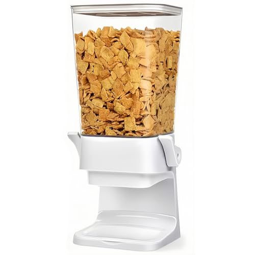 Uzelia Dispensador de Cereales con Capacidad de 5.5L, Dispensador de Alimentos Secos de Sellado Hermetico para Despensa, Cocina, Contenedor de Cereal,...