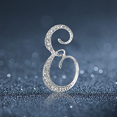 Image of Letter Brooch Pins, Alloy Lapel Pin Gold and Silver for Women, Girls, Men