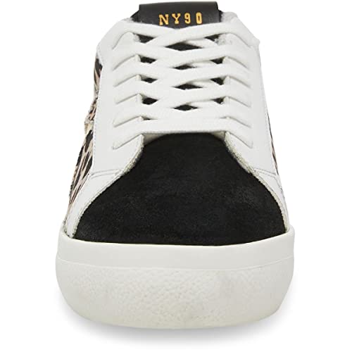 Steve Madden Women's Starling Sneaker, Black/Leopard, 5.5