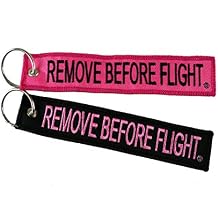 Apex Imports 2X Remove Before Flight Girly Combo Pack Key Chain 5.5" x 1" Motorcycle ATV Car Truck Keychain