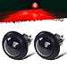 2) 3/4" Smoke/Red LED Clearance Marker Bullet Light/Rubber Grommet Single LED For Truck Trailer Boat Car Pickups