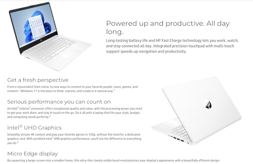 HP 14 Everyday Value Laptop 14.0" HD Intel Celeron N4500 16GB DDR4 512GB SSD miniatura 4