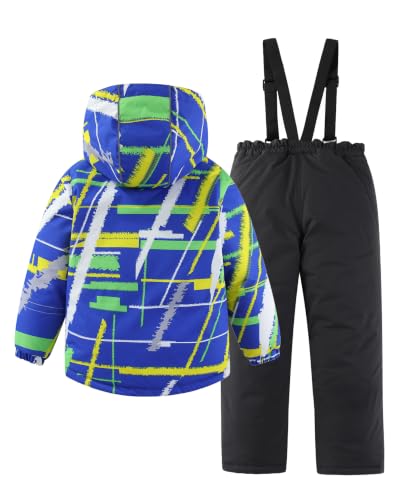 Image of Hiheart Boys Girls Winter Ski Jacket & Pants Set 2-Piece Snowsuit