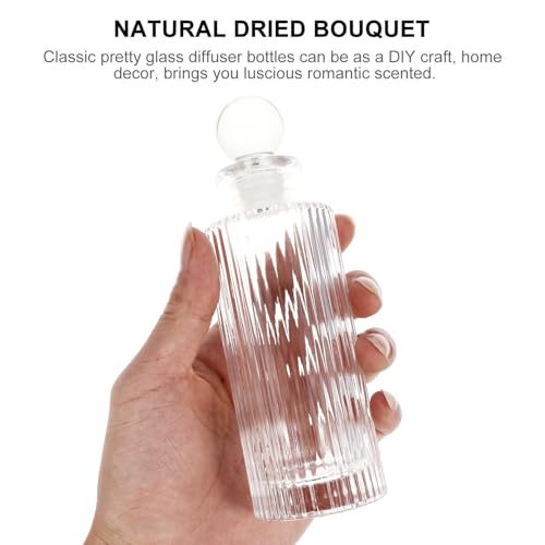 Botellas difusoras de aroma con diseño clásico y sólido de cristal transparente 5