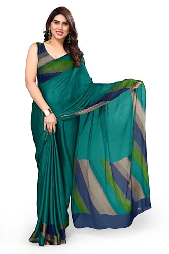 Image of MIRCHI FASHION Women's Ready to Wear 1 Minute Drape Chiffon Printed Saree with Blouse Piece