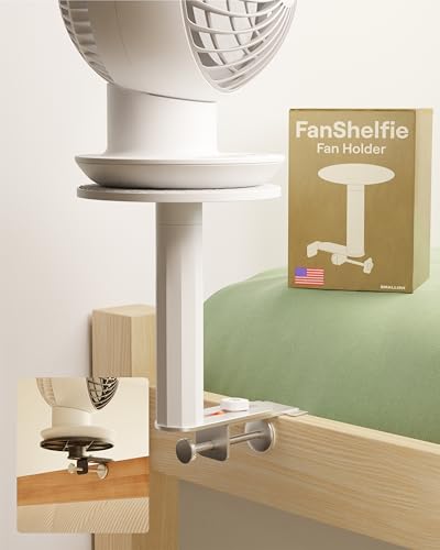 FanShelfie Adjustable Fan Holder for Dorm Room, Bunk & Lofted