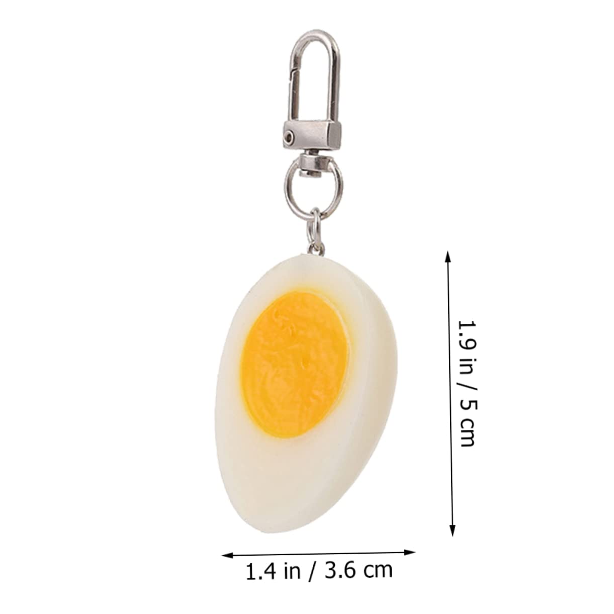 BESTYASH Portachiavi Sodo Borsa Tazza Moschettone Anelli D' Per Friggere Le Uova Incantesimi Di Portachiavi Creatore Di Morsi D' Dash Cuociuova Catena Pvc