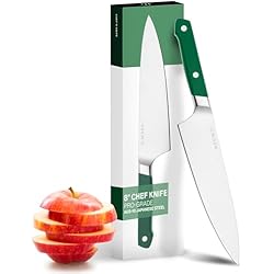 Misen 8 Inch Chef Knife, AUS-10 Japanese Stainless Steel - Green