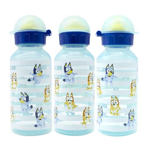 Ms Móvil Shop Bluey Reusable Plastic Children'S Bottle With Lid And 370 Ml Capacity