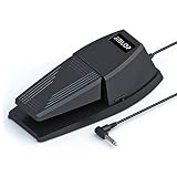Jinlop Sustain Pedal，Keyboard Piano Pedal with Polarity Switch for Electronic Keyboards，Digital Pi