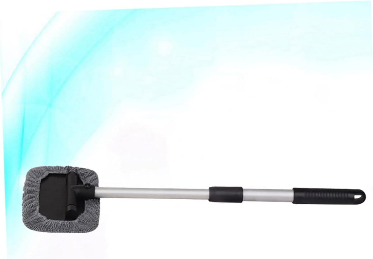 GLEAVI Alloy Telescopic Handle Window Mop Rotating Glass Wiper for Car Windshield Cleaning Auto Supplies for Vehicle and Home Use