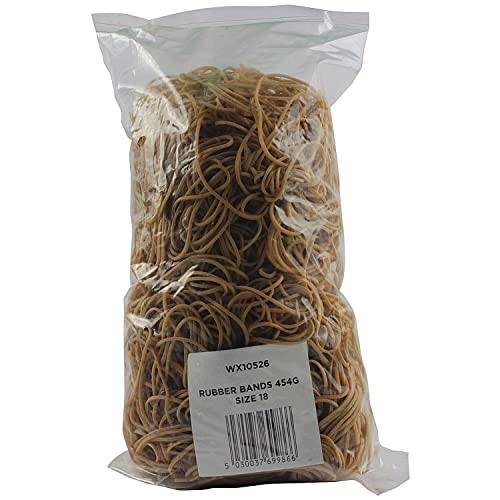 Whitebox 454G Size 18 Rubber Bands, grey|brown|green