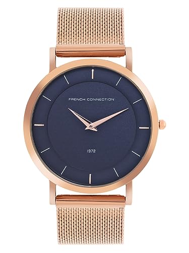 French Connection Stainless Steel Spring-Summer 2023 Analog Blue Dial Mens Watch-Fcn00062D, Band_Black (B0C6GZYT4J) Amazon Price History, Amazon Price Tracker