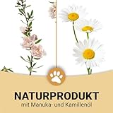 Canifee - Ohrentropfen für Hunde und Katzen, Ohrenmilbenöl mit Manuka-Öl bei Hefepilz und Ohrmilben, 60ml Flasche mit fein einstellbarem Dosierkopf, natürliches Pflegeöl gegen Entzündungen