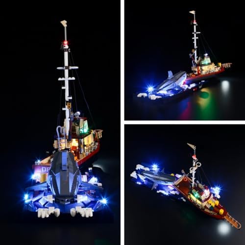 LIGHTAILING Light for 21350 Jaws - Led Lighting Kit Compatible with Building Blocks Model - NOT Included The Model Set - 3