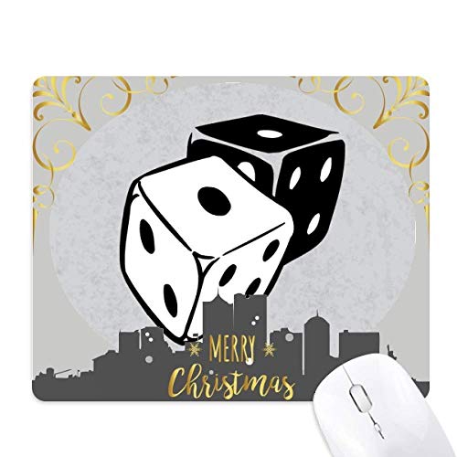 Dés casino tapis de souris en caoutchouc cadeau de Noël illustration