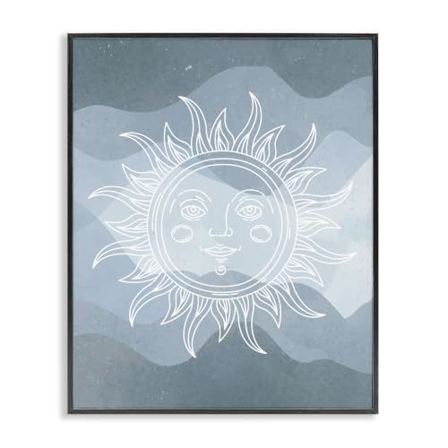 Astral Sun Cityscape Boho, 16 x 20 Inch Framed Giclée Print