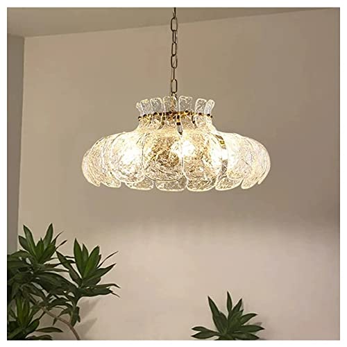 Suspension de salon moderne en verre à 4 flammes HJLJKG 40cm