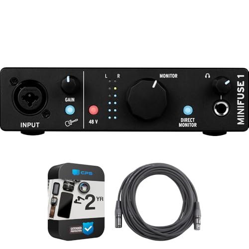 Arturia 800101 MiniFuse 1 Portable Single Input USB-C Audio Interface,