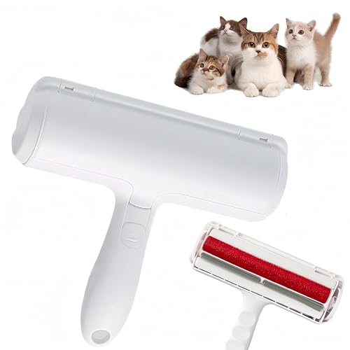 Self-Cleaning Pet Hair Remover Roller for Furniture, Reusable Lint Roller and Dog/Cat, Carpet, Clothing Portable Multi Surface Fur Removal
