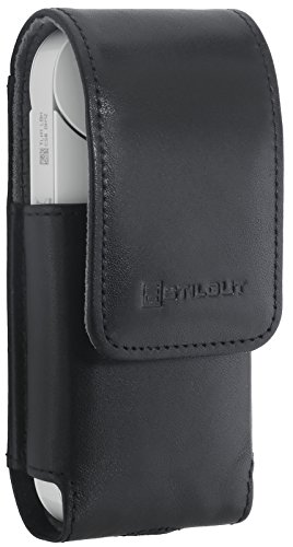 Preisvergleich Produktbild StilGut Zigarettenetui, case kompatibel mit IQOS, aus Leder für elektronischen Zigaretten, Schwarz Nappa