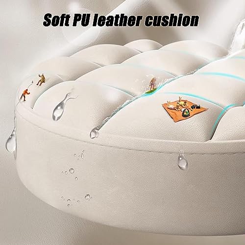 Kszoxdi Swivel Lifting Chair, Metal Titanium 5 Claws with Wheels, Home Dressing Counter Beauty Spa Stool Adjustable 44-55cm (Color : Pink) - Image 5