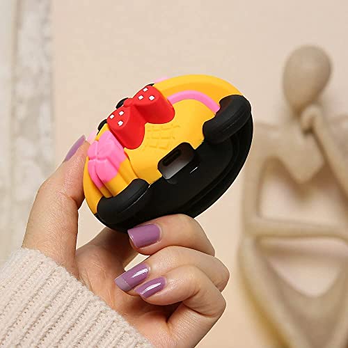 Image of Cartoon 3D Design Protective Case for 18W 20W iPhone 14 13 12 11 Pro Max Fast Charging Cable Adapter Charger, Cute Cartoon Lightning Data Cable Case for iPhone Charger-(New Minnie)