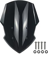 Vista 1 de Parabrisas MT07 FZ07 para Yamaha MT FZ 07 2018 2019 2020 Parabrisas Flyscreen deflector de viento, visera, accesorios de motocicleta (ahumado oscuro)