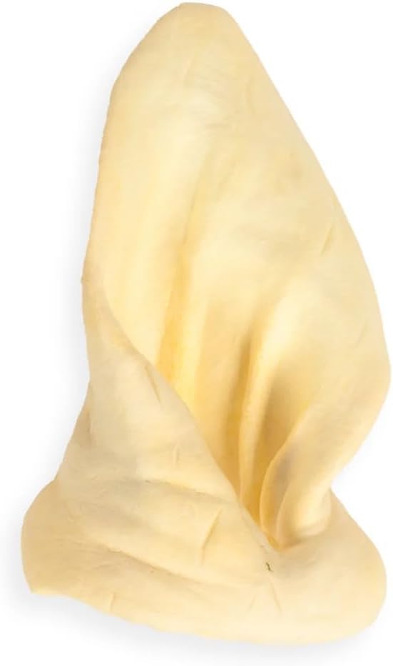 Live Well Natural Cow Ear Dog Treats for Dogs, Single-Ingredient Beef Chews, 6-8 Inch Rawhide-Free Alternative, Air-Dried, 36g Jumbo Size 4 Pack