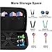 Darts Case Holds 12 Darts & Accessories EVA Holder with Mesh Pocket Zipper Closure Cases for Steel and Soft Tips with Inner Fixer & Outer Loop Protective Storage