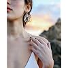 Gold Geometric Statement Earring, Big Fashion Design Boho Drop Dangle Earrings Irregular Earrings