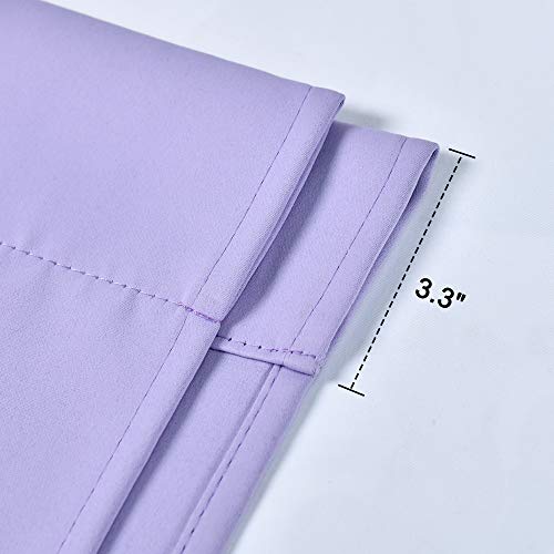Donren Lavender Purple Balloon Shades Room Darkening Curtain - Adjustable Thermal Insulated Tie Up Curtain Panel For Kitchen (42 W X 45 Inches Long,1 Panel) #TOP4
