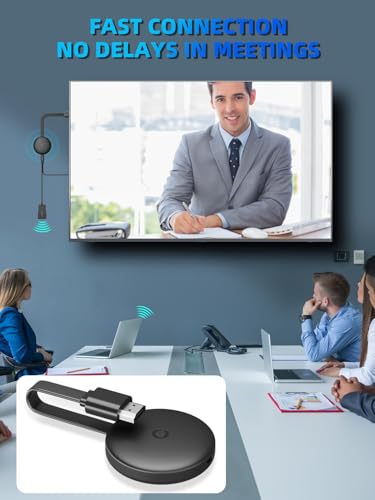 Wireless Hdmi Adapter,2.4/5 Ghz Miracast Wireless Hdmi Dongle,4K Wifi Miracast Adapter Dongle Display Dongle Supports Miracast/Dlna/Airplay,Compatible With/Smartphone/Laptop/Pc/Monitor/Tv/Ios/Ipad - 5