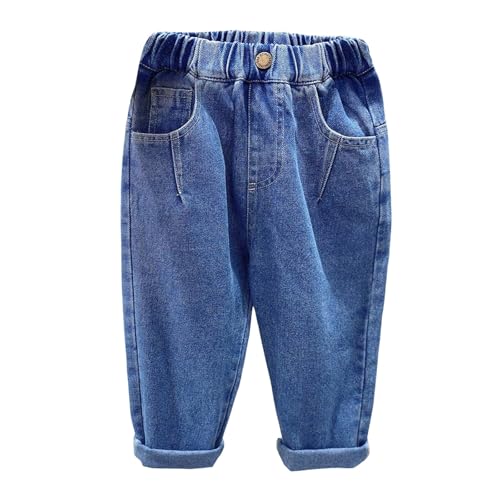 デニム パンツ キッズ staggw 子供 スウェットパンツ 男の子 ズボン キッズ ロングパンツ ストレッチパンツ ジャージ 長ズボン 子供服 ゆったり ゴムウエスト スポーツ カジュアル ジュニア 通気 吸湿性 肌触り良い 吸汗 防蚊 美足効果(ブルー
