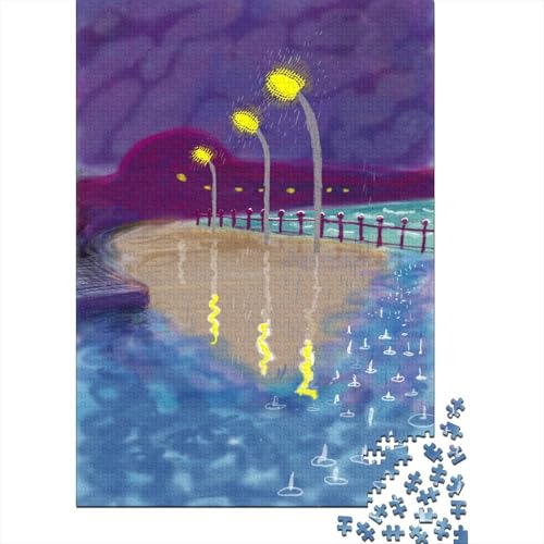 Image of David Hockney Jigsaw Puzzles for Adults 1000 Piece Jigsaw Puzzles for Adults Jigsaws 1000 Pieces Challenging Game A Great Gift for All Ages