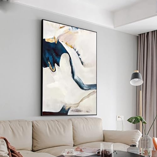 Peinture décorative murale pour habiller un grand mur vide tableau 95x150cm